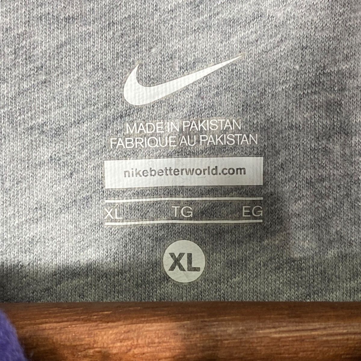 Nike × Vintage Vintage Nike Hoodie Sweatshirt Full Zip Purple Size XL Size US XL / EU 56 / 4 - 6 Thumbnail