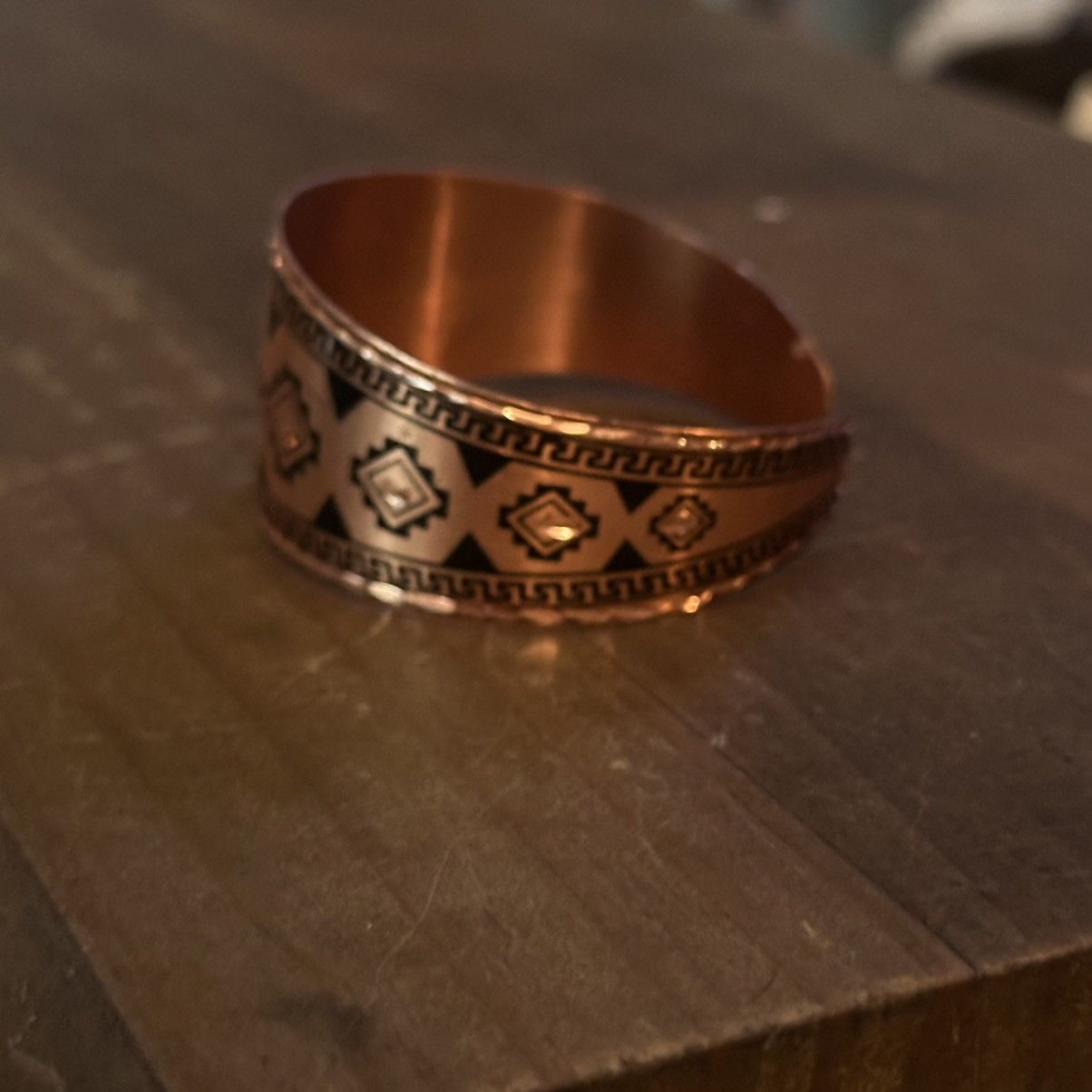 Vintage Vintage copper tribal cuff bracelet Size ONE SIZE - 6 Thumbnail