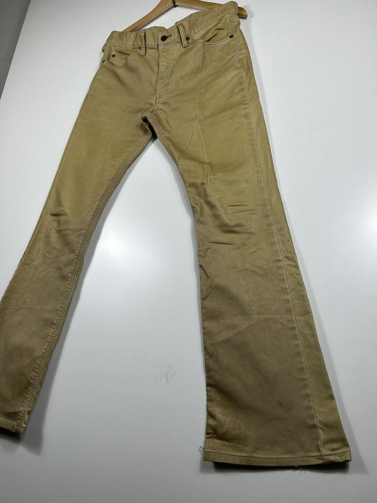 Japanese Brand × Lee × Vintage ⚡️Vintage Lee Flared Denim Size US 33 - 3 Thumbnail