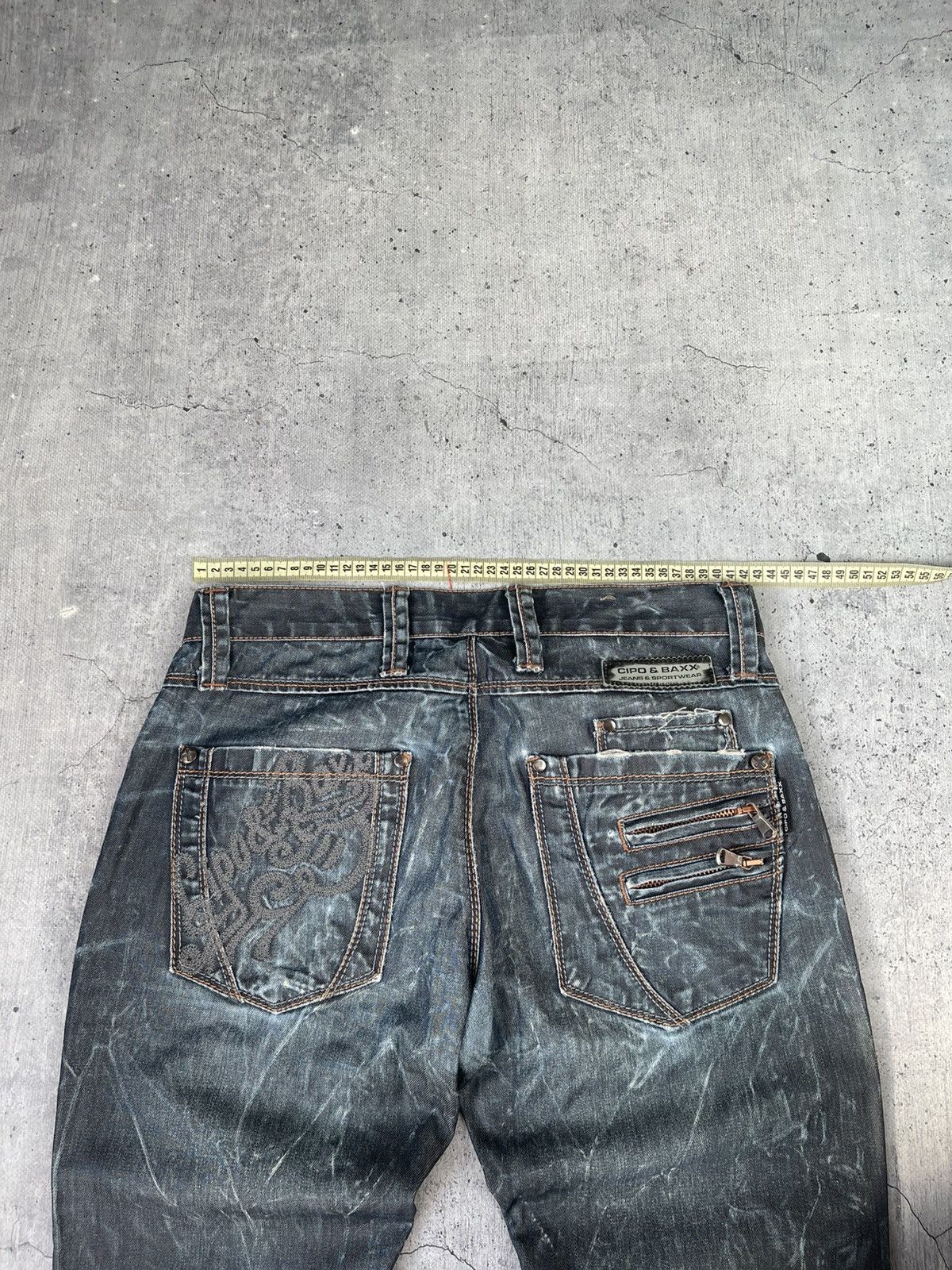 Other Rare Cipo Baxx Embroidered Jeans Pants Japanese Avant Garde Size US 31 - 2 Thumbnail