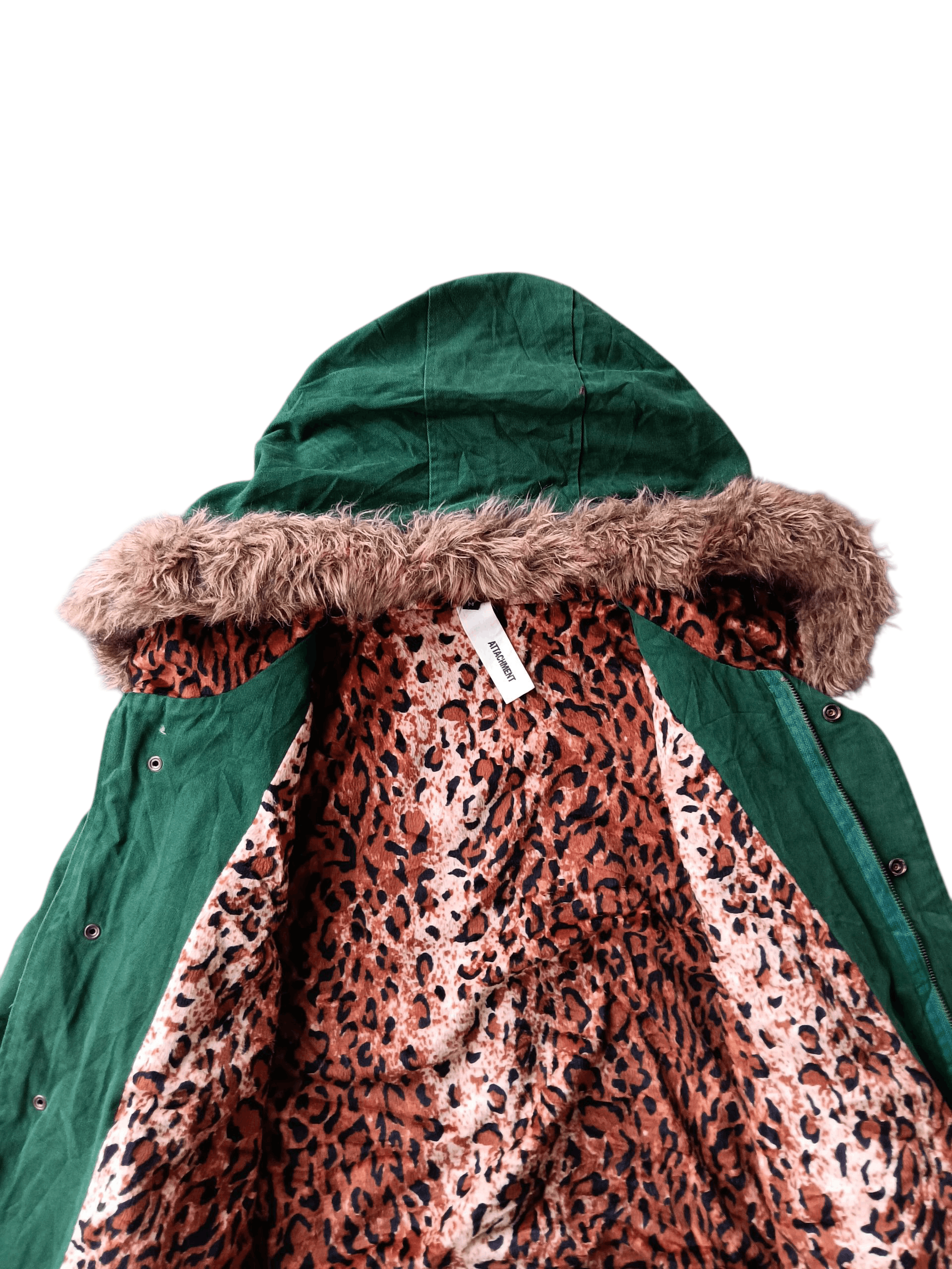 Kazuyuki Kumagai Attachment Attachment leopard linning fur hoodie parka jacket Size US M / EU 48-50 / 2 - 5 Thumbnail