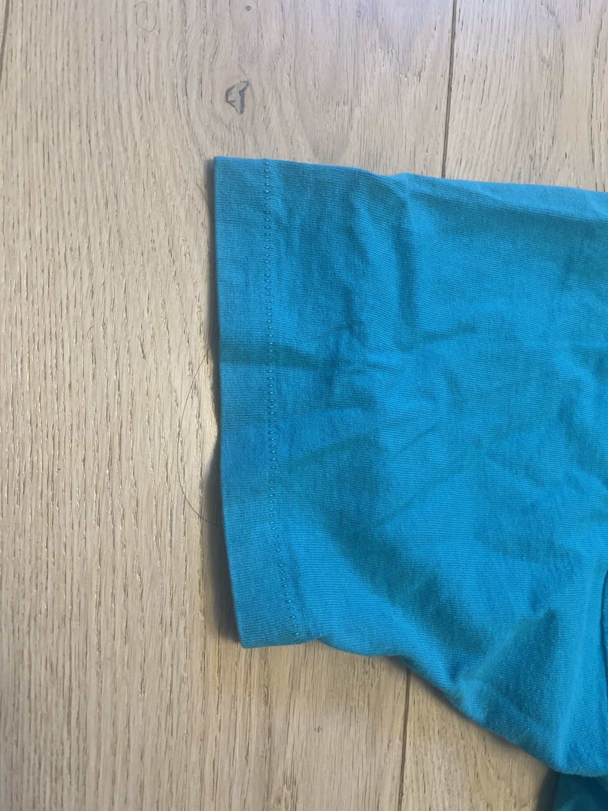 Fruit Of The Loom 1990’s fruit of the loom teal single stitch t-shirt Size US XL / EU 56 / 4 - 5 Thumbnail