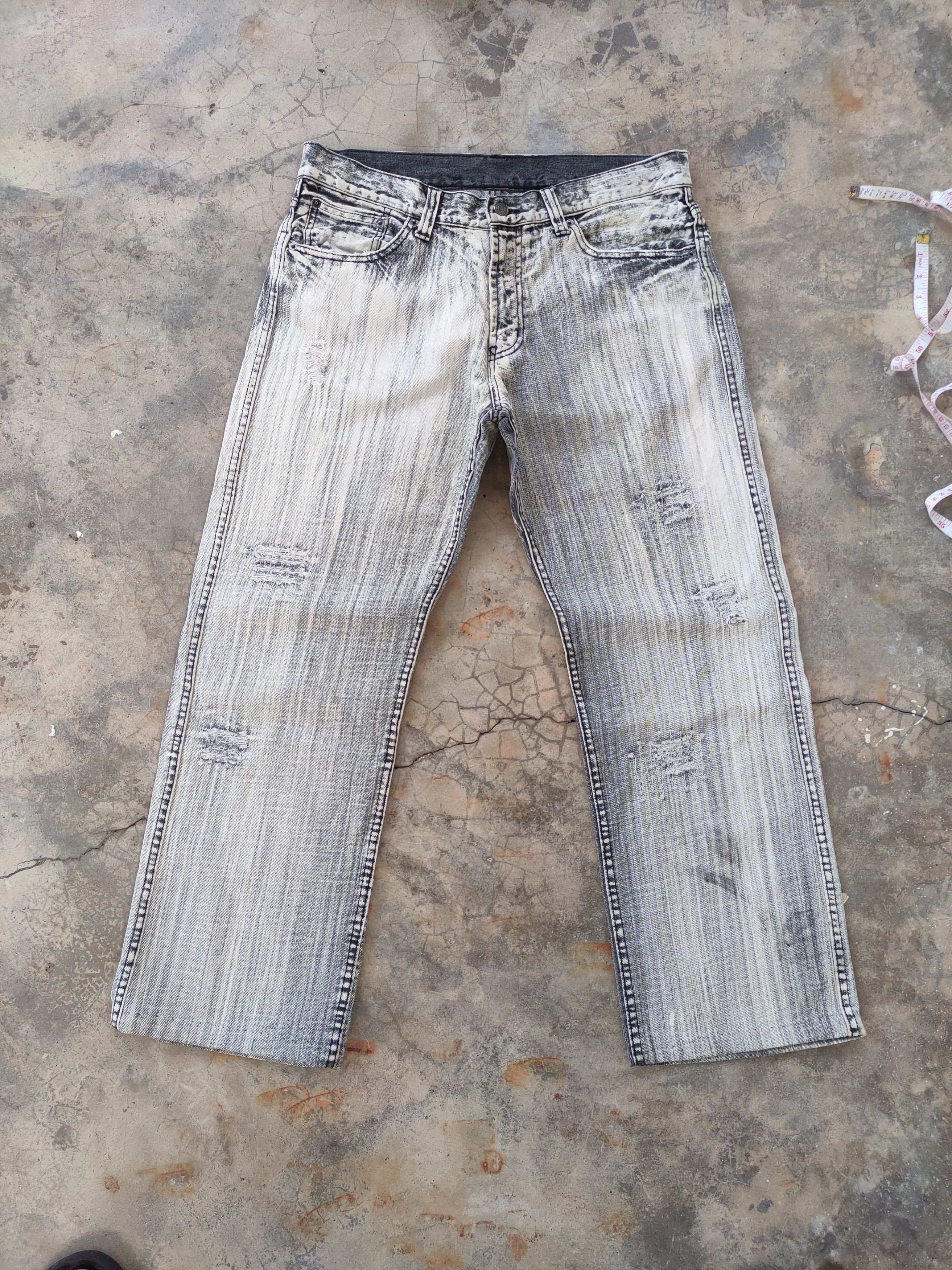 Japanese Brand W34 VINTAGE JAPANESE FADED DISTRESSED JEANS PANTS Size US 34 / EU 50 - 2 Thumbnail