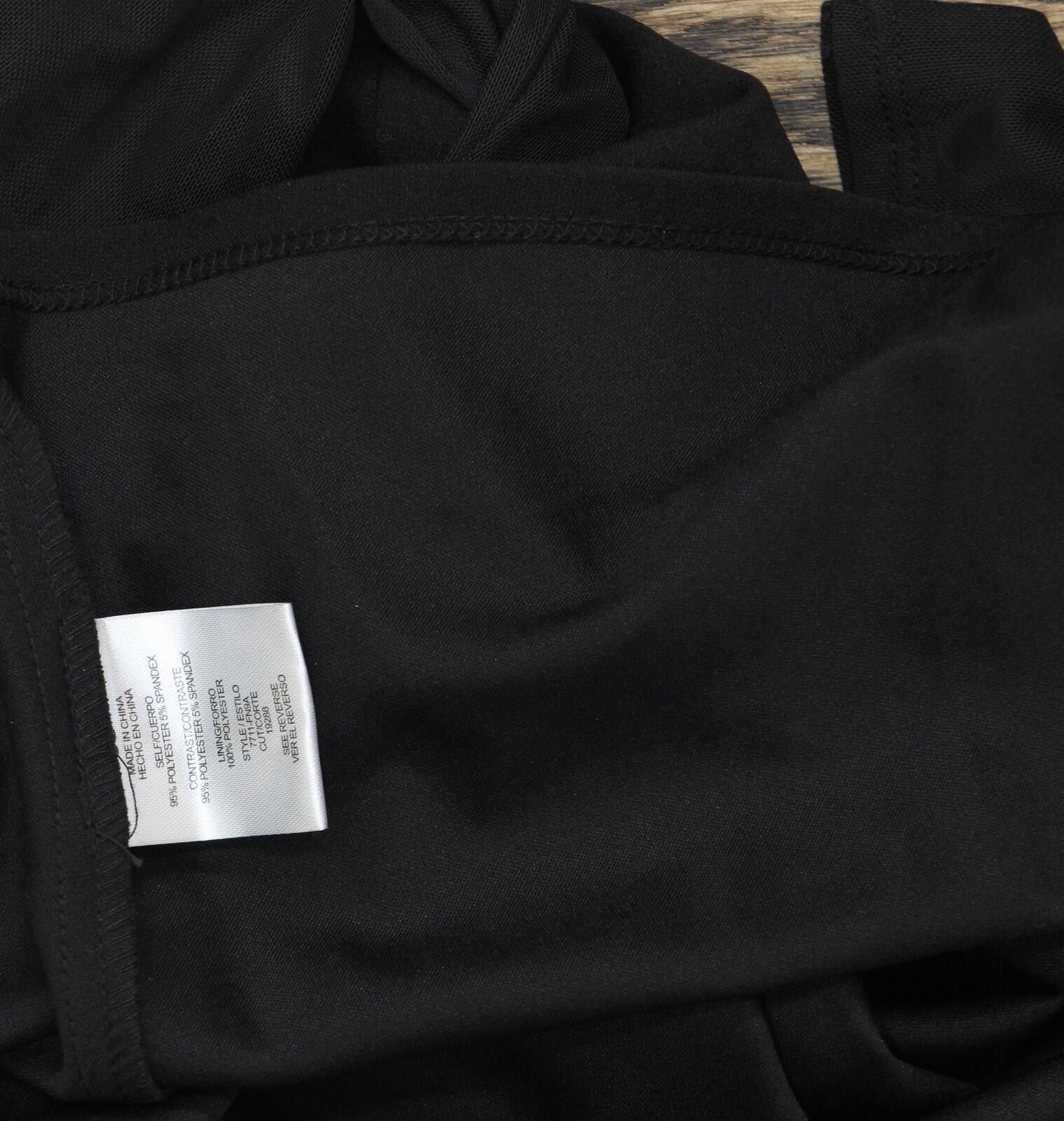 Other Nwt City Studio Sleeve Mesh Fit Flare Skater Dress Black 0 Size XS / US 0-2 / IT 36-38 - 4 Thumbnail