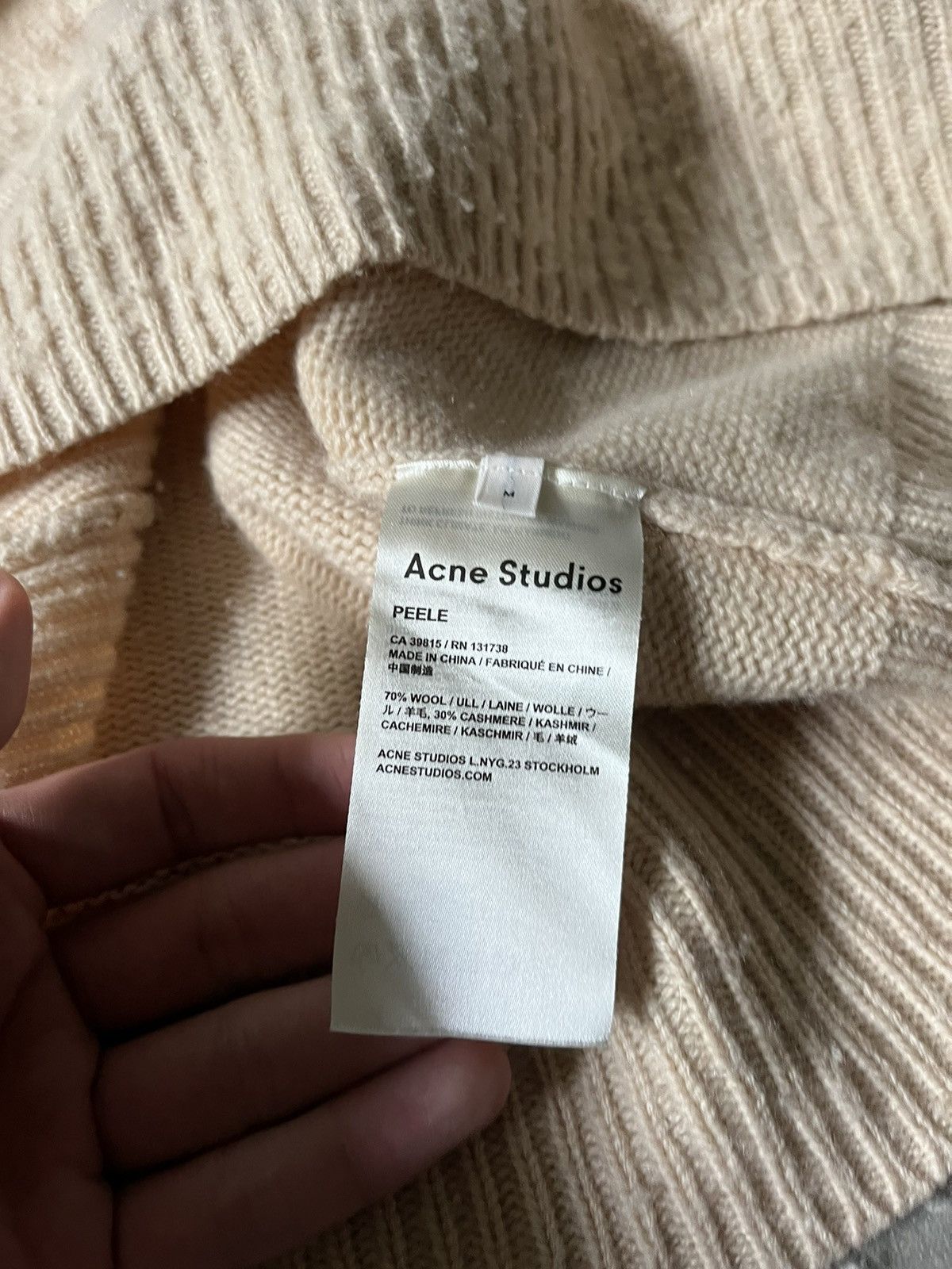 Acne Studios Acne Studios peele wool cashmere sweater Size US M / EU 48-50 / 2 - 7 Thumbnail