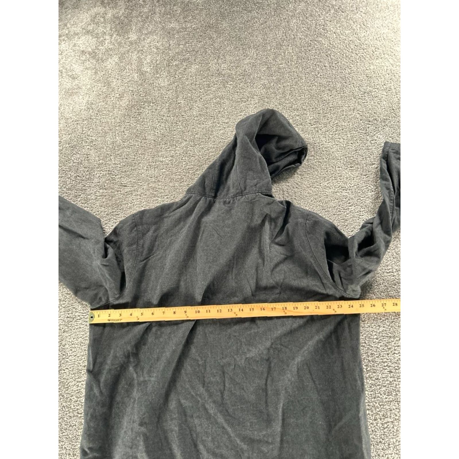 Cos COS Hoodie Womens Large Black Cotton Blend Pullover Size L / US 10 / IT 46 - 5 Thumbnail
