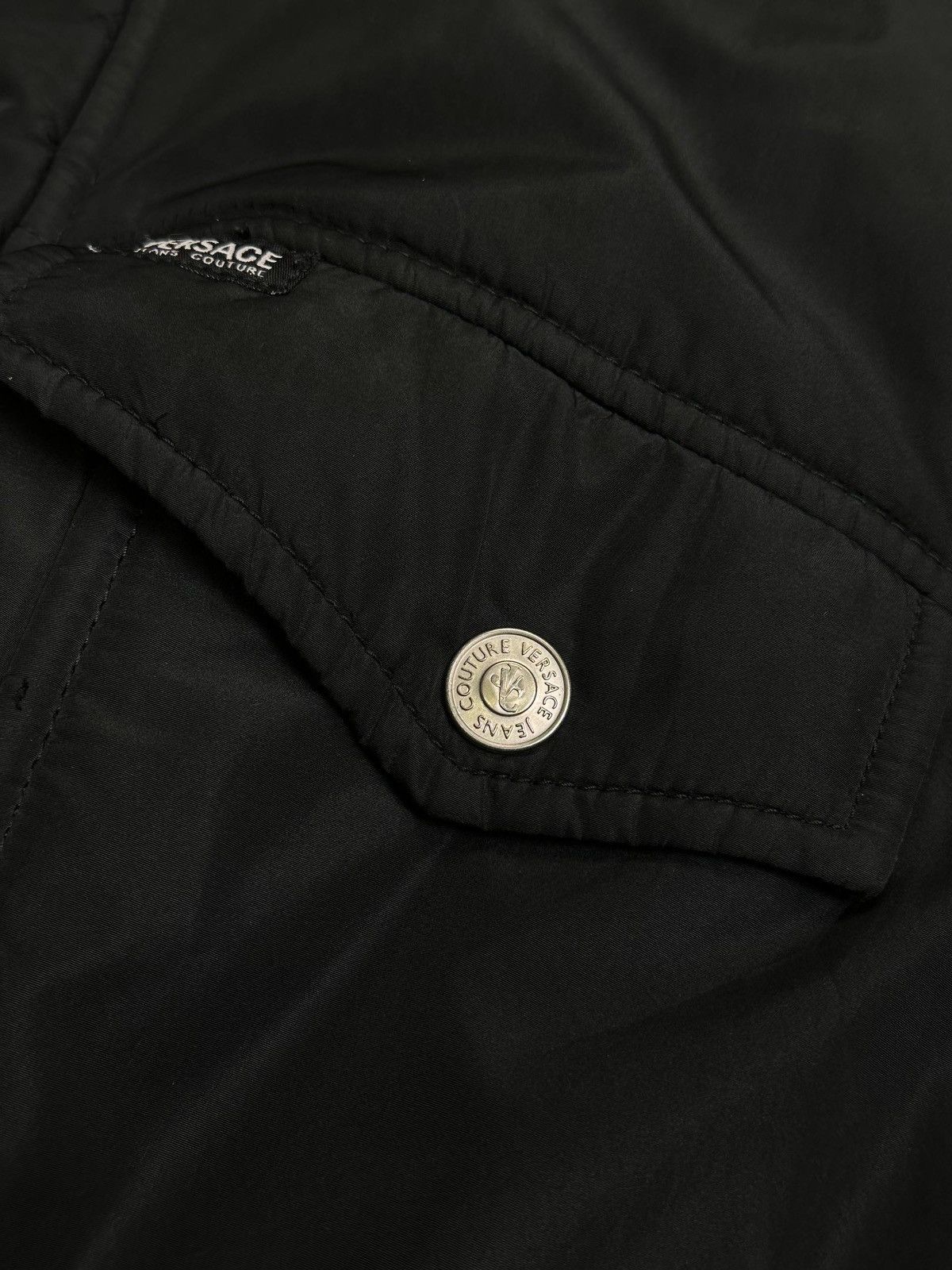 Versace Vintage 90s Versace Black Down Puffer Jacket XL Size US XL / EU 56 / 4 - 8 Thumbnail