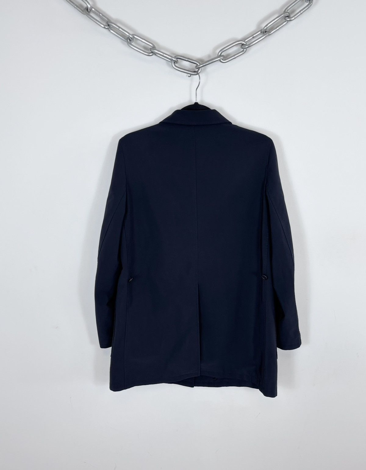 Prada Prada Men’s Navy Blue Stretch Trench Coat Chore Jacket Size US S / EU 44-46 / 1 - 2 Thumbnail