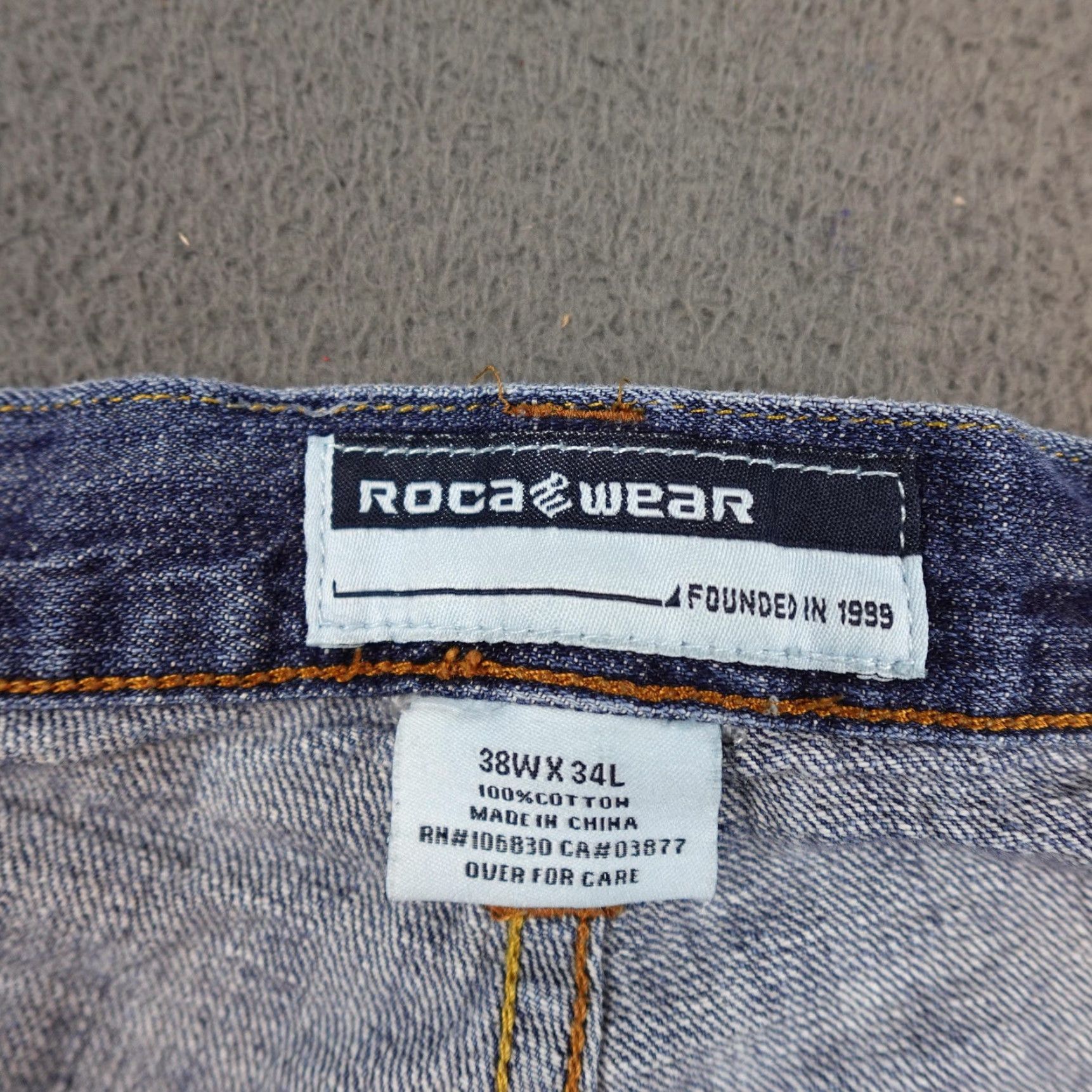 Rocawear VINTAGE Rocawear Jeans Mens 38x34 Blue Relaxed Fit Baggy Denim Skate Y2k Size US 38 / EU 54 - 6 Thumbnail