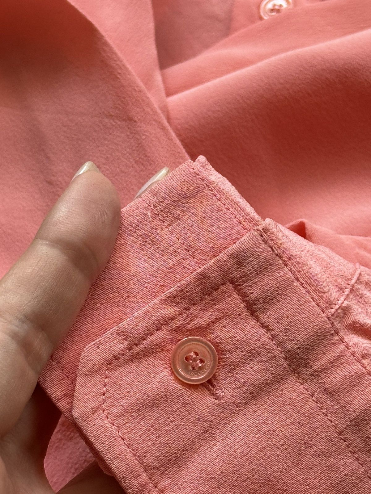 Designer × Max Mara × Weekend Max Mara Max Mara Weekend 100% silk buttons up shirt blouse Size M / US 6-8 / IT 42-44 - 5 Thumbnail