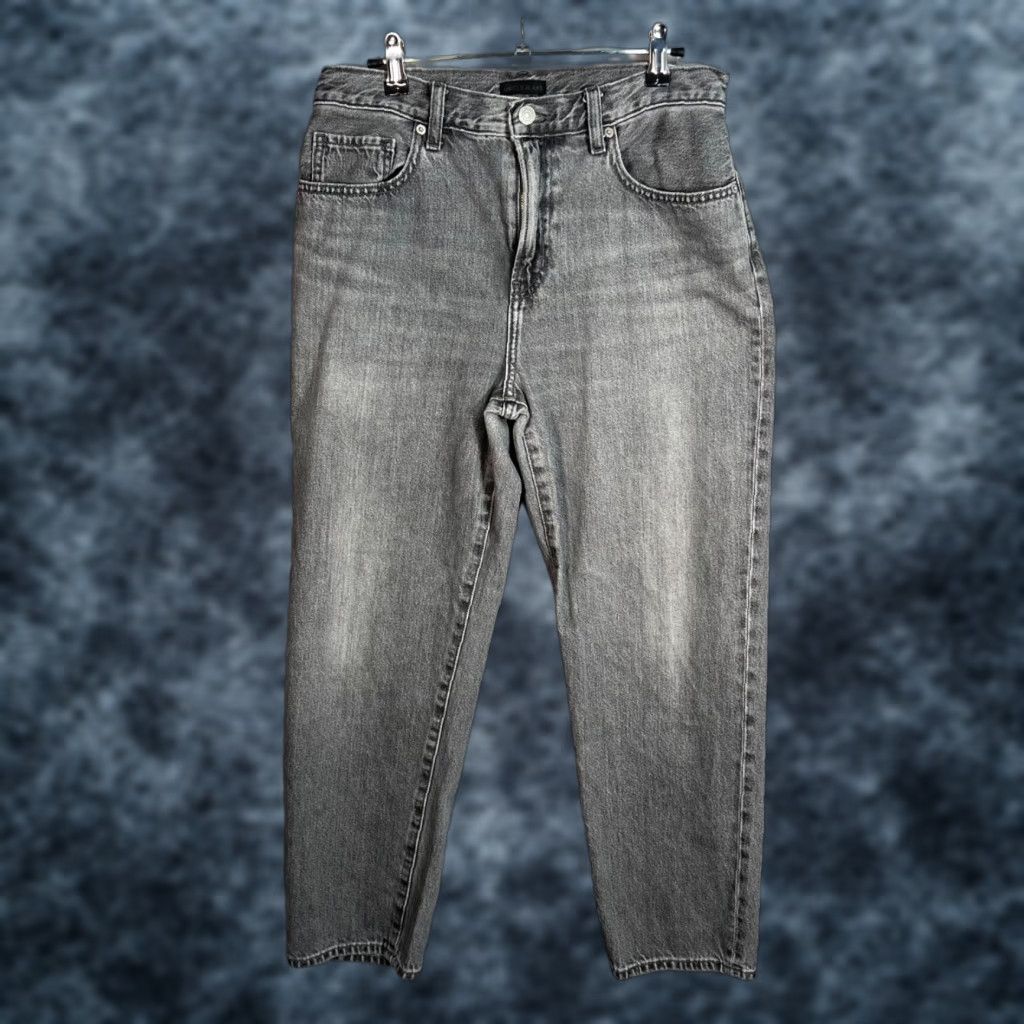 Uniqlo Uniqlo Womens Size 26 High-Waist Denim Jeans Gray Cotton Blend Tapered 5-Pocket Design Jeans Womens Pants Size 26" / US 2 / IT 38 - 1 Thumbnail
