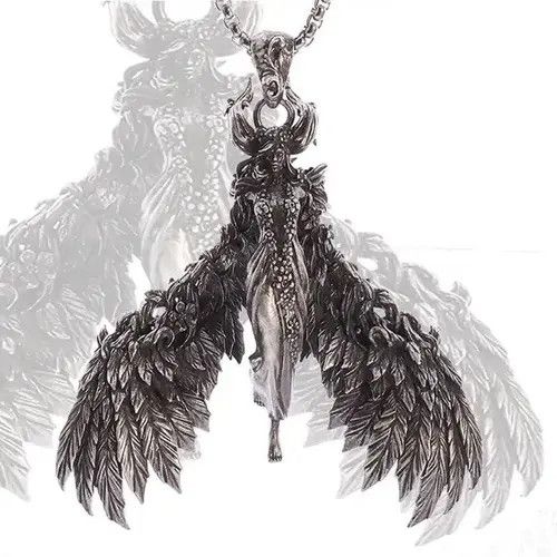 Vintage Classic evil angel witch devil pendant Size ONE SIZE - 1 Thumbnail