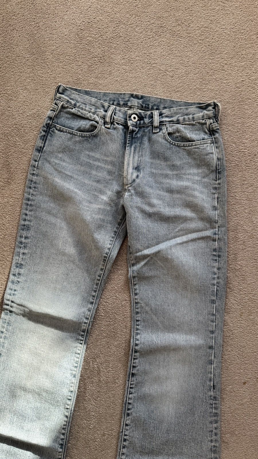 Japanese Brand Flared Jeans Diesel Y2K vintage crazy mudwash ysl armani Size US 28 / EU 44 - 2 Thumbnail