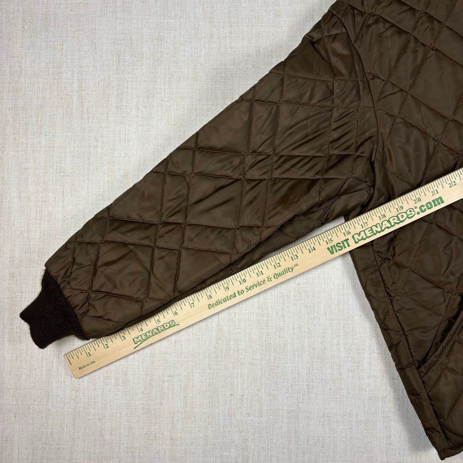 Oshkosh Vintage OshKosh B'Gosh 1960s Large Brown Quilted Jacket Size US L / EU 52-54 / 3 - 5 Thumbnail