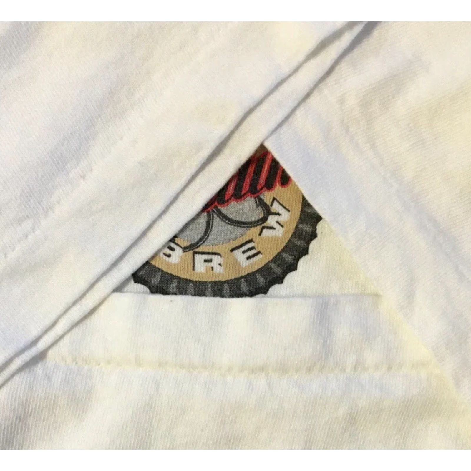 Vintage VINTAGE Hawaii Hula Girl Fish Brew Beer Shirt XL White 90s 80s Bar Grunge Surf Beach Biker USA USA Men T-Shirt Short Sleeve Single Stitch Growth Size US XL / EU 56 / 4 - 5 Thumbnail