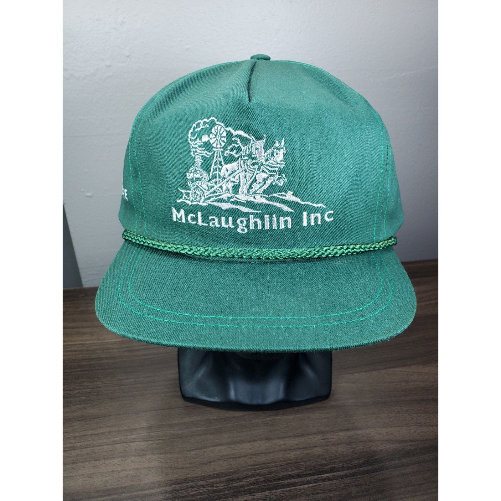 John Deere × Vintage 1994 John Deere McLaughlin Inc Greensburg KansasHat Cap Farm Size ONE SIZE - 3 Thumbnail