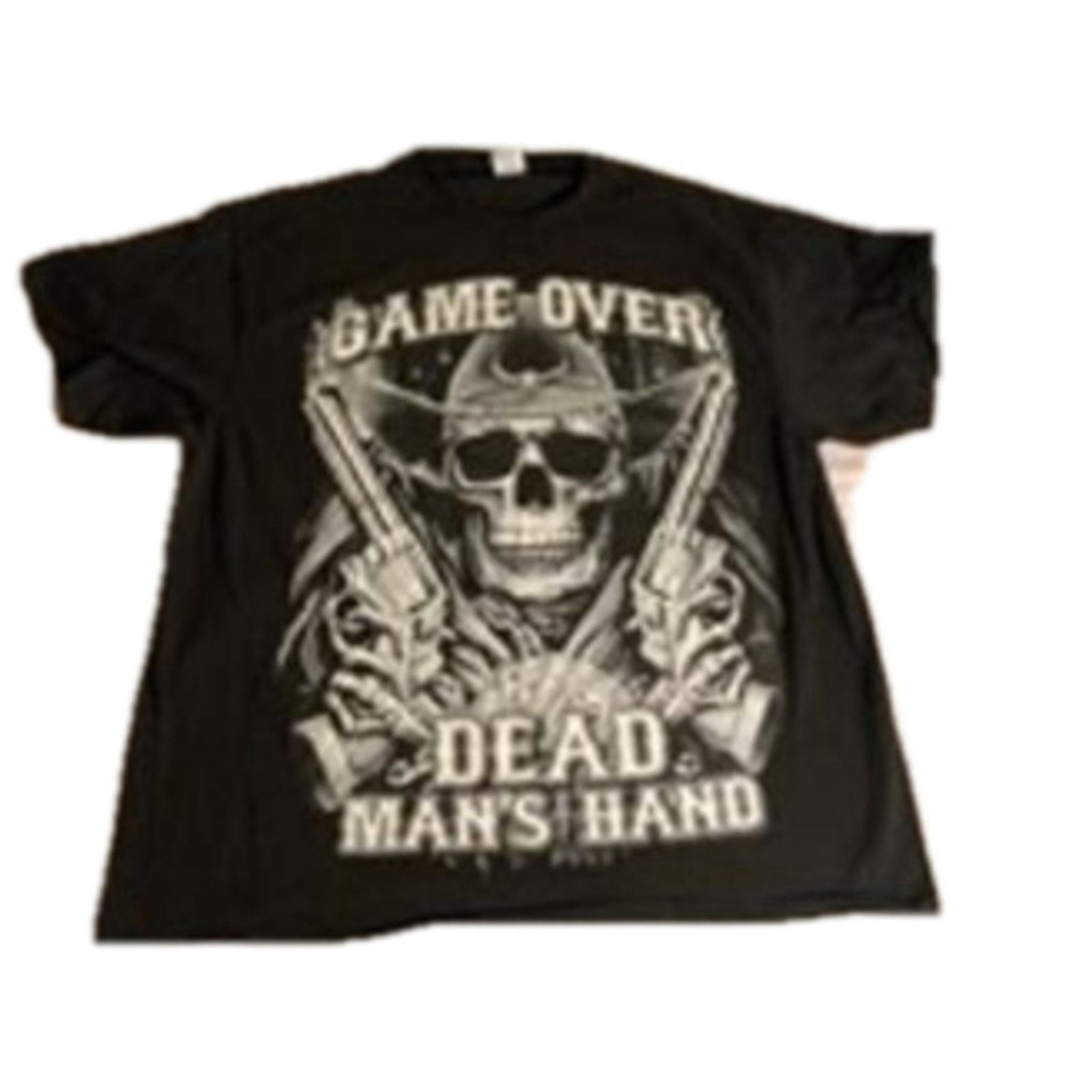 Other Gothic Cowboy Skull Graphic Tee Game Over Dead 2XL Size US XXL / EU 58 / 5 - 2 Thumbnail