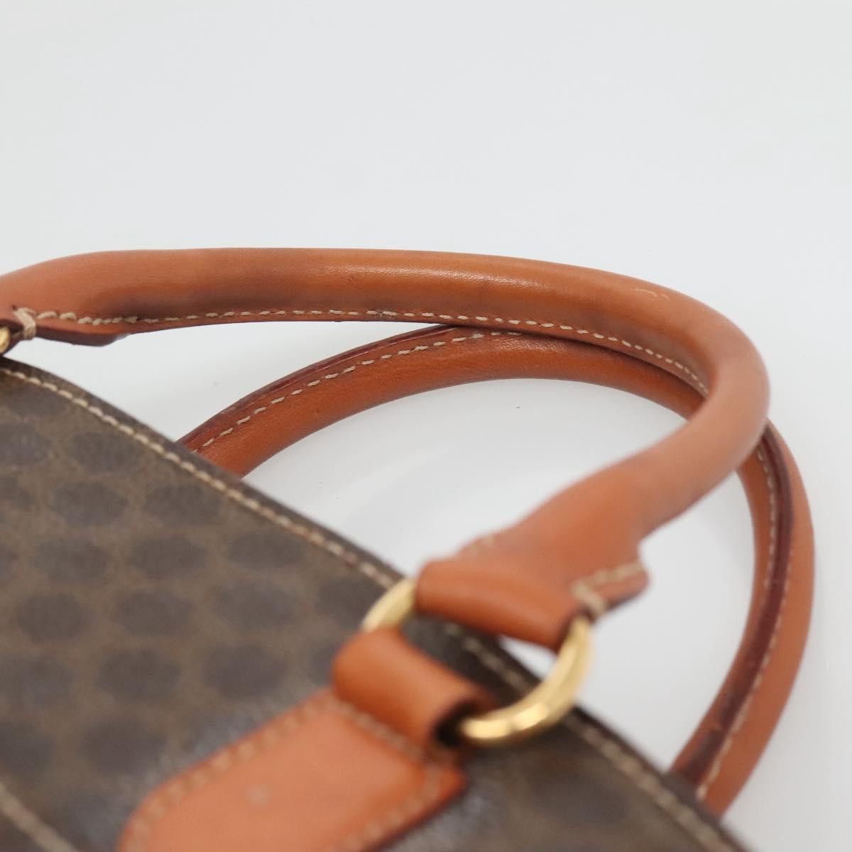 Celine CELINE Macadam Canvas Hand Bag Pvc Leather Brown Gold Size ONE SIZE - 8 Thumbnail