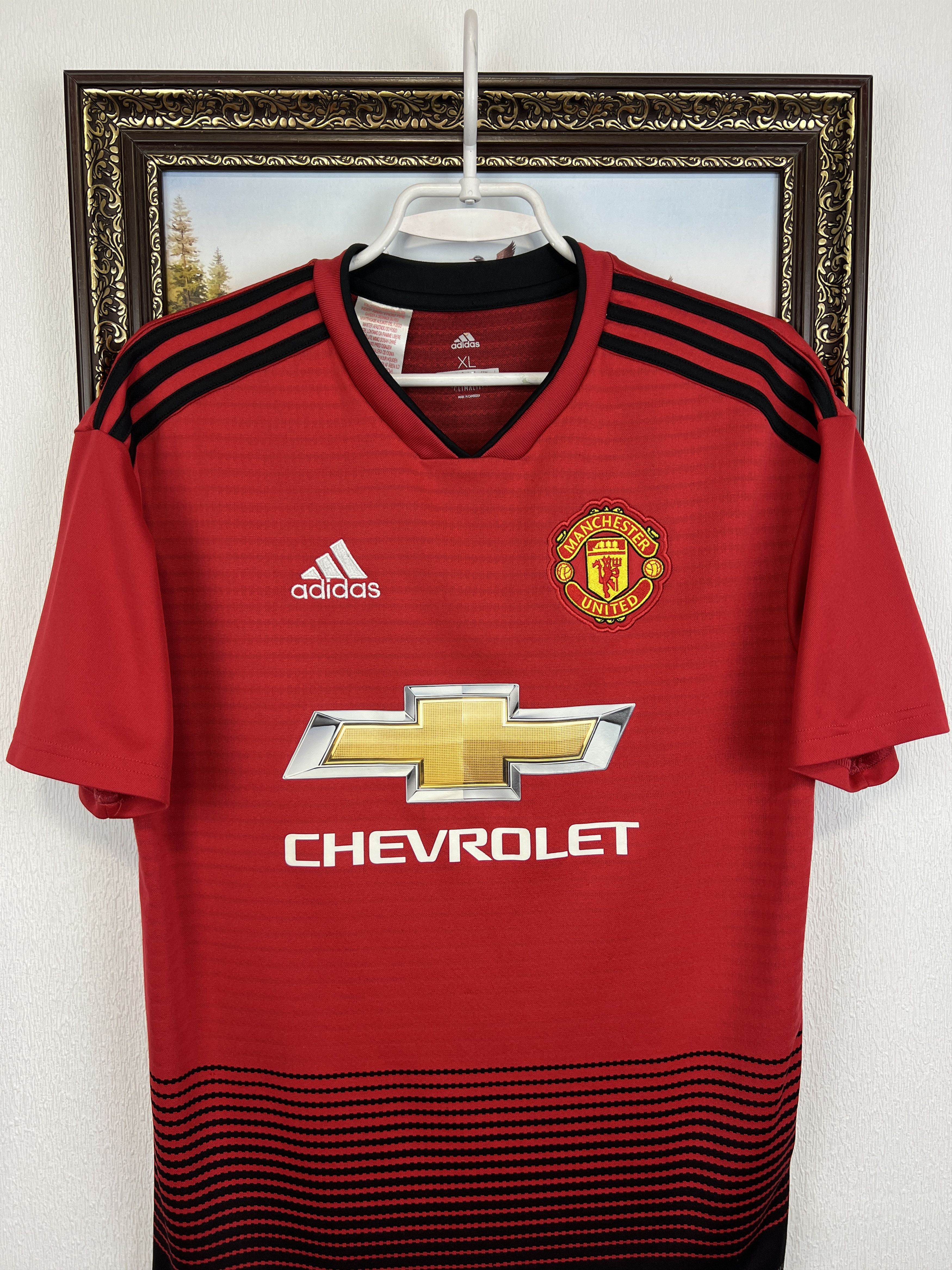 Adidas Manchester United football shirt #6 Pogba Jersey Boys XL Size US XXS / EU 40 - 3 Thumbnail