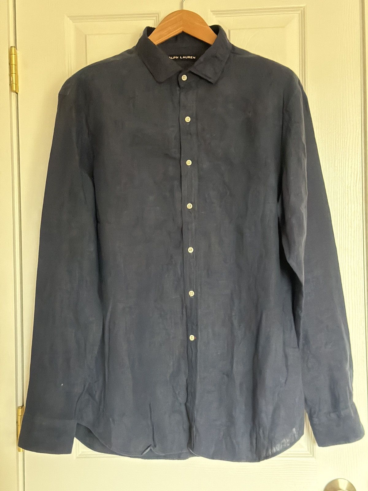 Ralph Lauren Ralph Lauren spread collar Linen shirt Size US XL / EU 56 / 4 - 1 Thumbnail
