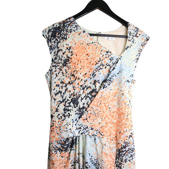 Helmut Lang Helmut Lang Abstract Print Flutter Front Multicolor Dress Size XS / US 0-2 / IT 36-38 - 2 Thumbnail