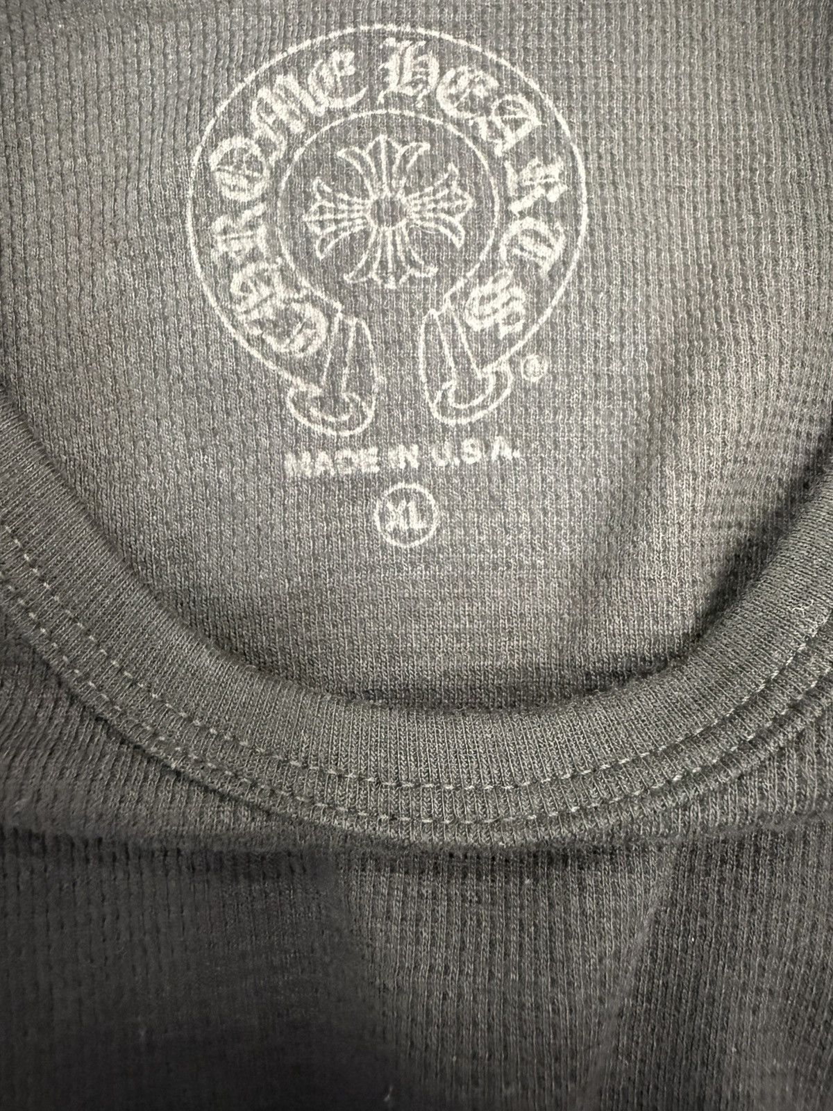 Chrome Hearts CHROME HEARTS SCROLL SCRIPT LONG SLEEVE THERMAL SHIRT Size US XL / EU 56 / 4 - 3 Thumbnail