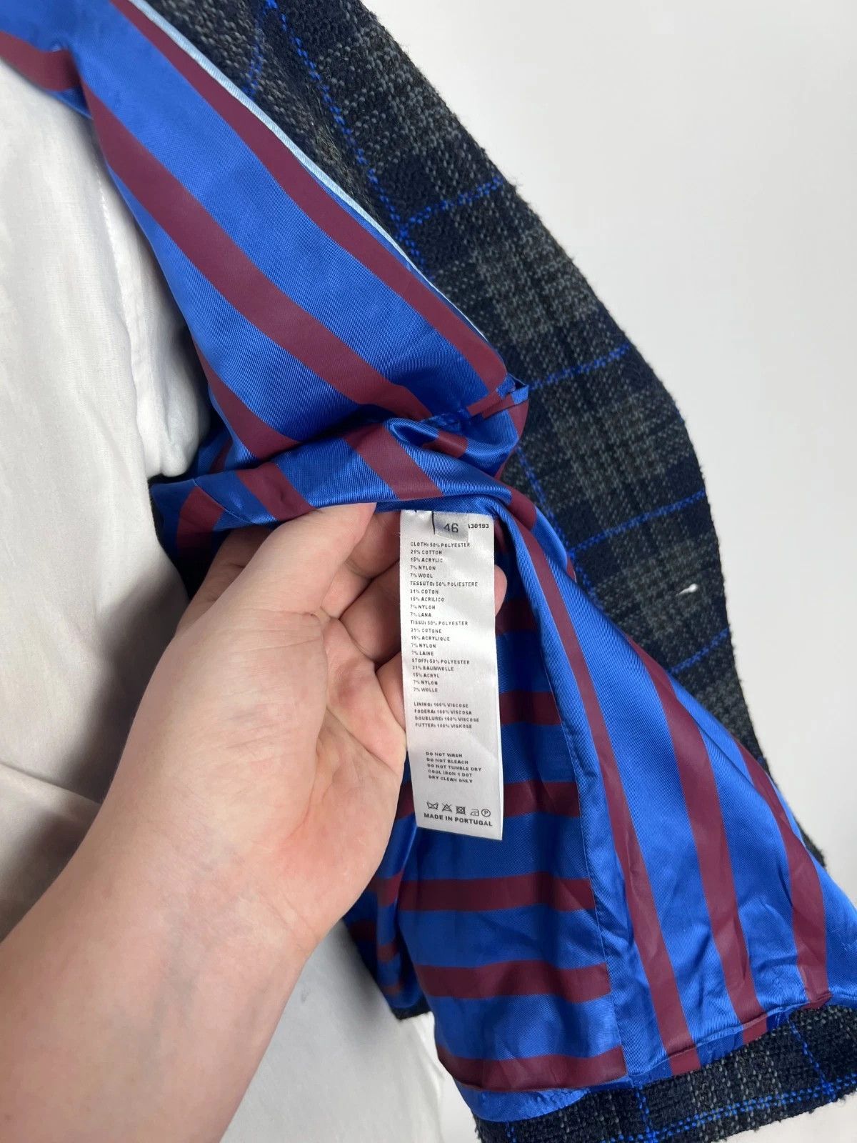 Paul Smith Paul Smith Double Breasted Plaid Blazer Jacket Size 36R - 11 Thumbnail