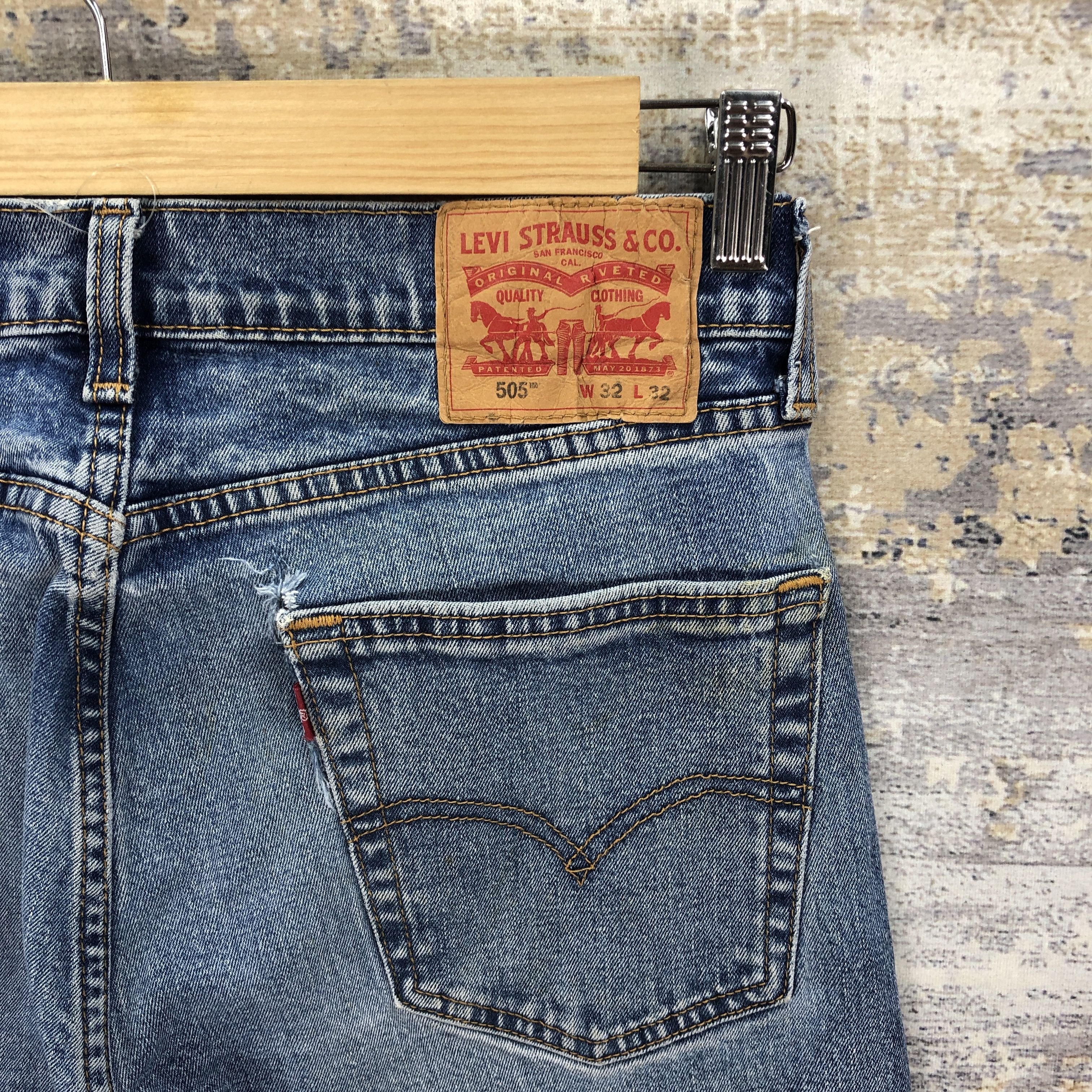 Levi's Vintage Y2K Levis 505 Faded Jeans Levi's Stonewash Denim Size US 30 / EU 46 - 5 Thumbnail