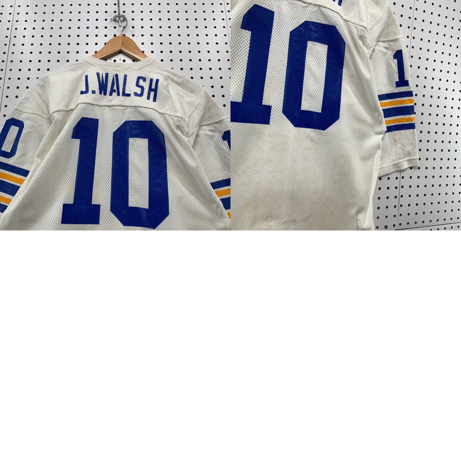 Russell Athletic VINTAGE Russell Athletic Football Jersey Mens L White WALSH #10 USA 70s Sports Jersey Size US L / EU 52-54 / 3 - 11 Thumbnail