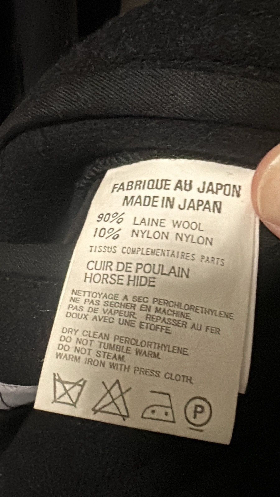 Yohji Yamamoto Yohji Yamamoto BackZip Heavy Wool Leather Jacket Size US XL / EU 56 / 4 - 5 Thumbnail