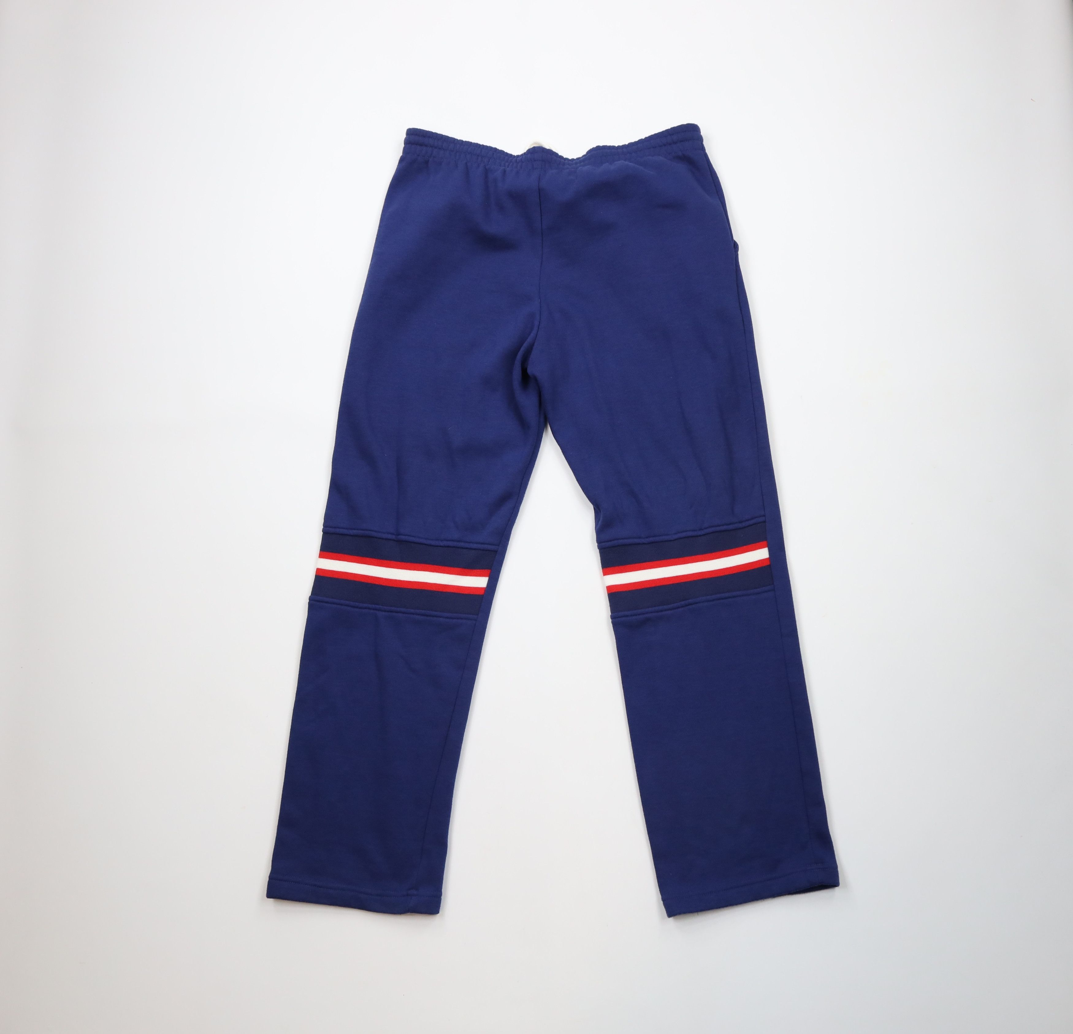 Vintage Vintage 70s Streetwear Striped Flared Sweatpants Pants Blue Size US 38 / EU 54 - 7 Thumbnail