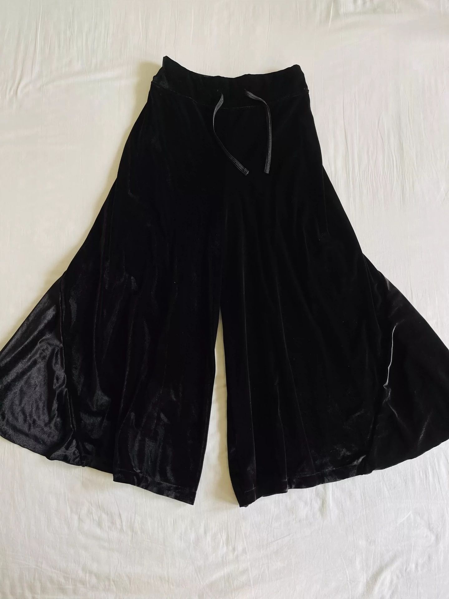 Kapital Kapital Black Velvet Long Culottes - -DMC Size US 30 / EU 46 - 1 Thumbnail