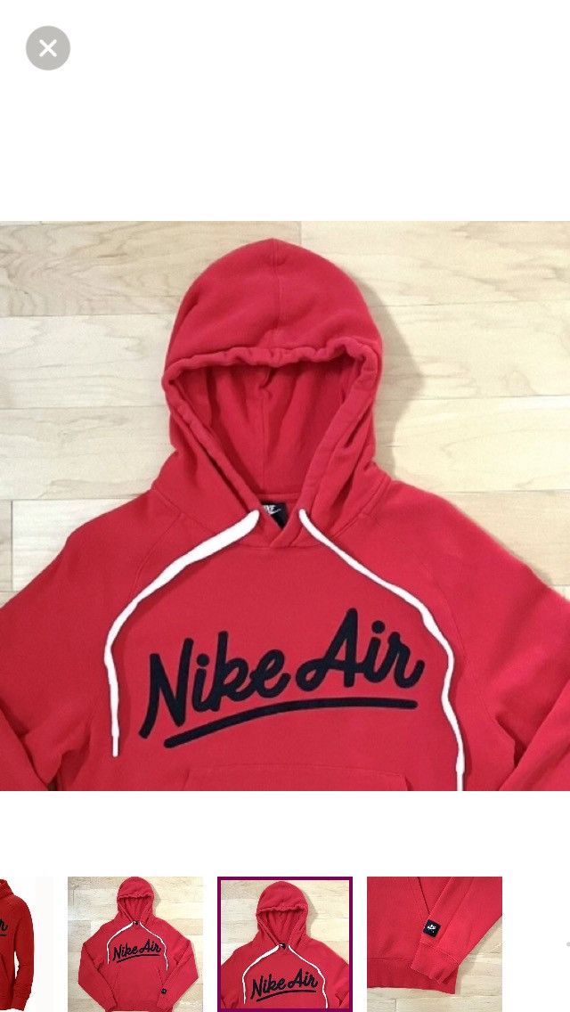 Nike Nike Air Sportswear Pullover Fleece Hoodie Men's Red Medium Size US M / EU 48-50 / 2 - 3 Thumbnail
