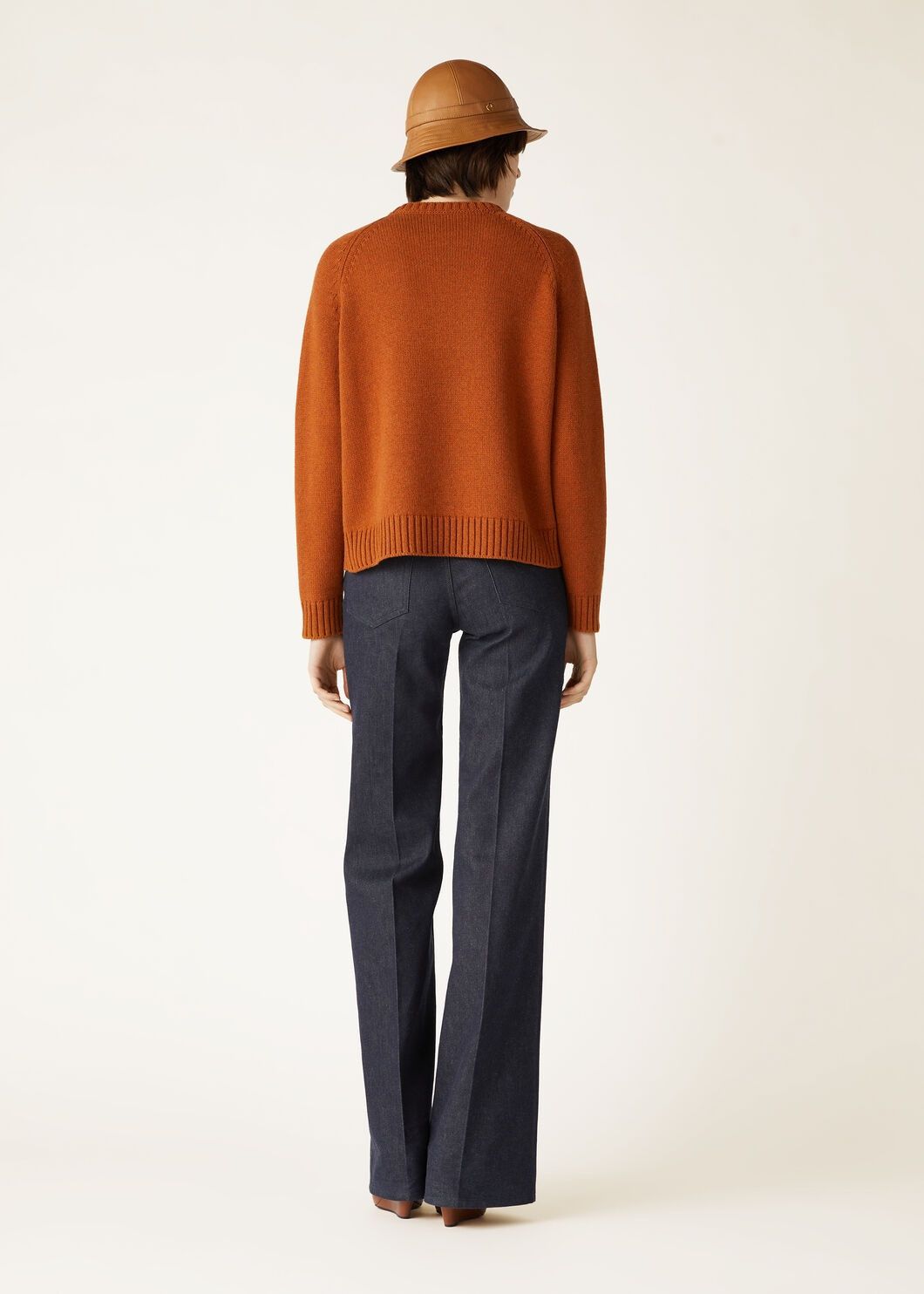 Loro Piana o1w1db10825 FAM9054 Parksville Crewneck Sweater in Orange Size L / US 10 / IT 46 - 5 Thumbnail