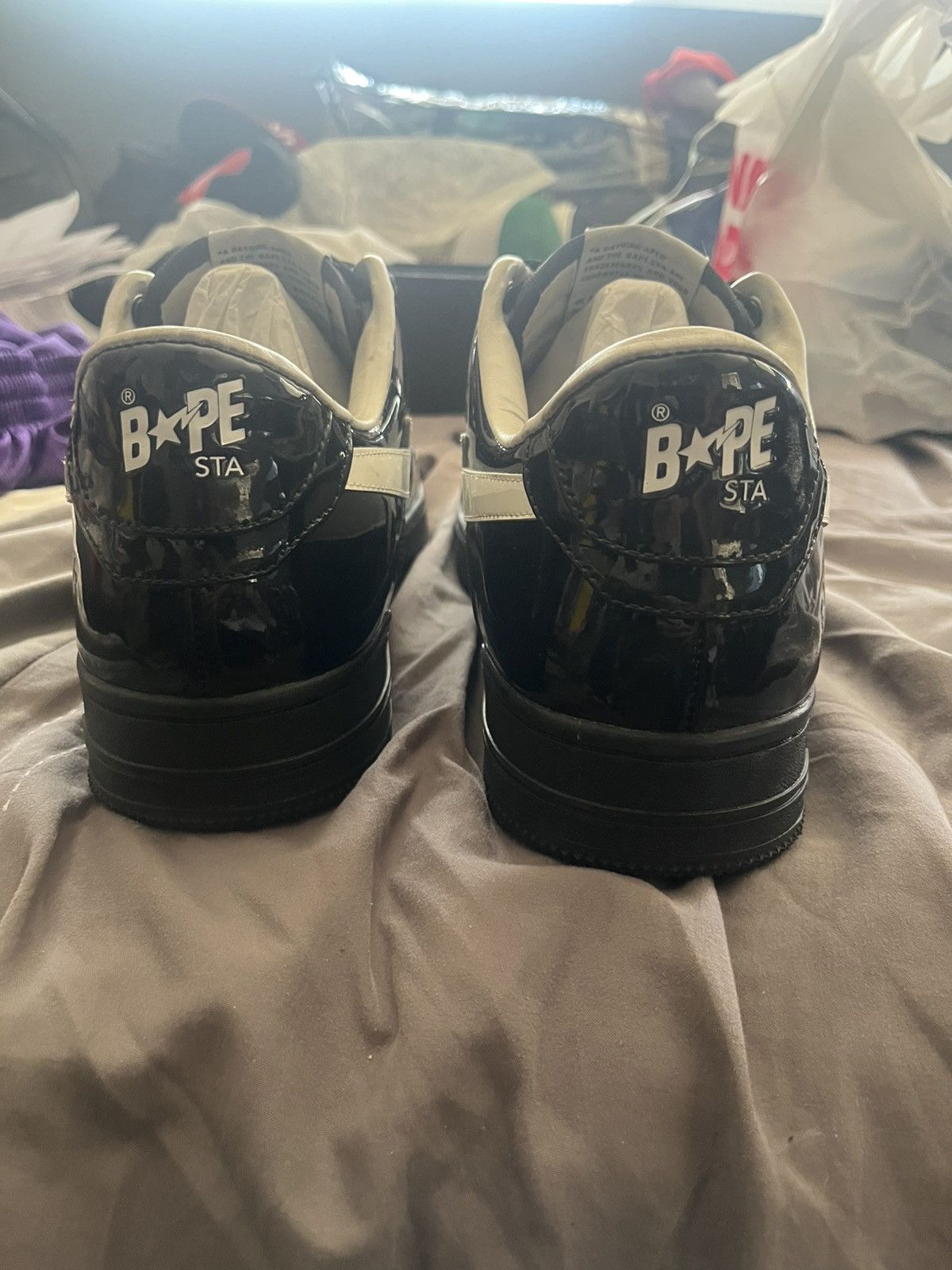 Bape PATENT BLACK #2 Size US 12 / EU 45 - 4 Thumbnail