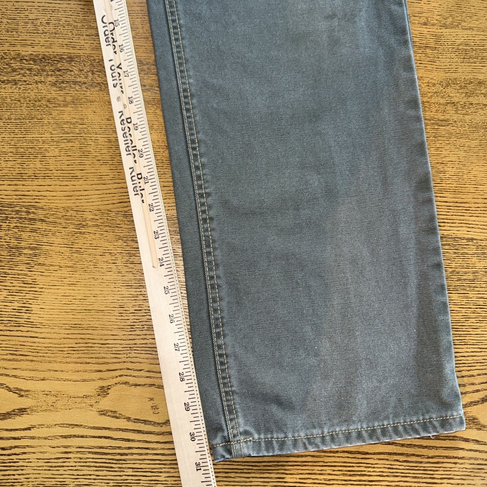 Other Diamond Gusset Canvas Work Pant Olive Green 34x31 Workwear Size US 34 / EU 50 - 4 Thumbnail