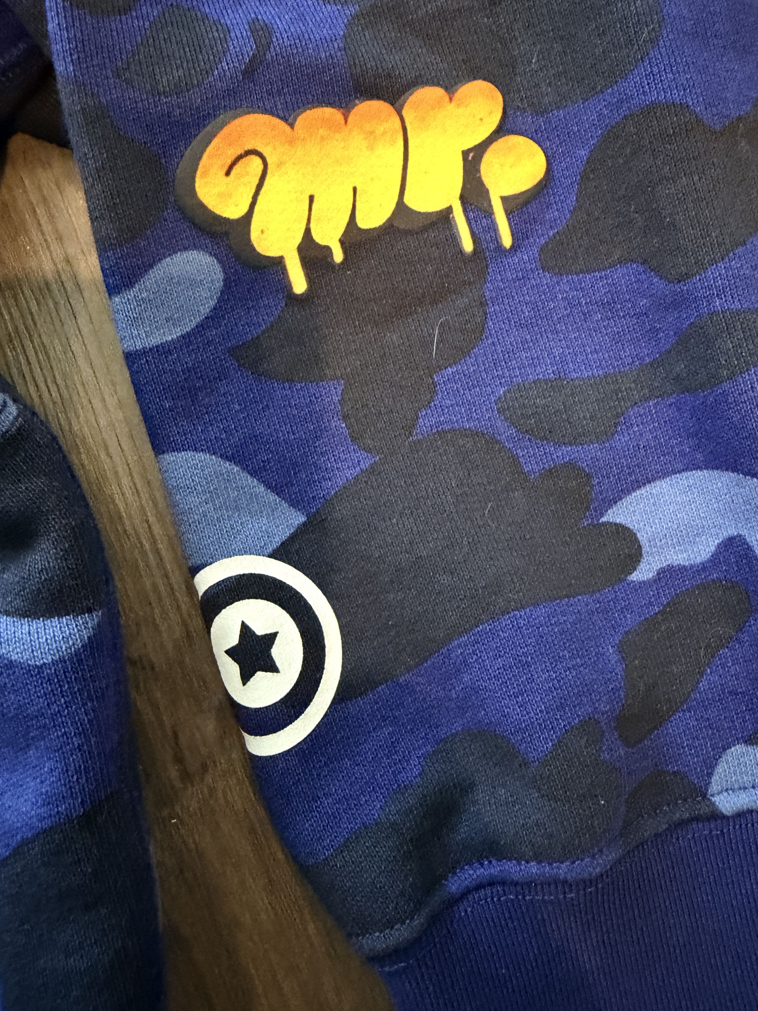 Bape Bape x Mr. Shark Full Zip Hoodie Navy Size US M / EU 48-50 / 2 - 16 Thumbnail