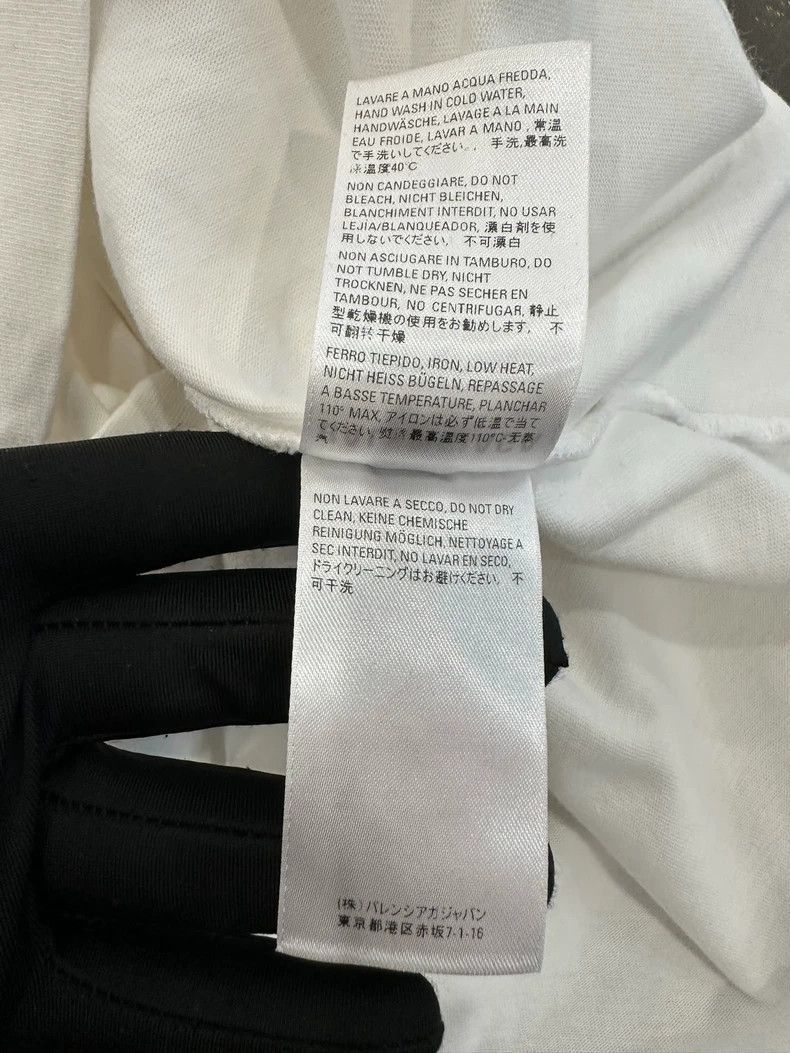 Balenciaga balenciaga paris white short sleeve Size US M / EU 48-50 / 2 - 6 Thumbnail