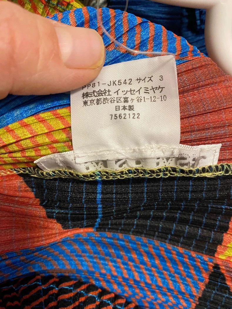 Issey Miyake Issey Miyake size:3 Yellow and blue geometric formula long Size M / US 6-8 / IT 42-44 - 4 Thumbnail