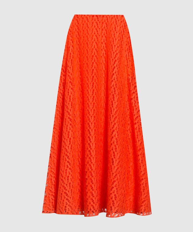 Valentino o1y0326 Maxi Skirt in Orange Size 27" / US 4 / IT 40 - 1 Thumbnail