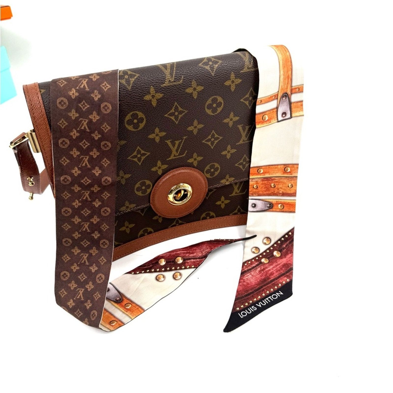 Louis Vuitton Rare LV Monogram Bag Scarf or Vachetta Handle Protector Size ONE SIZE - 10 Thumbnail