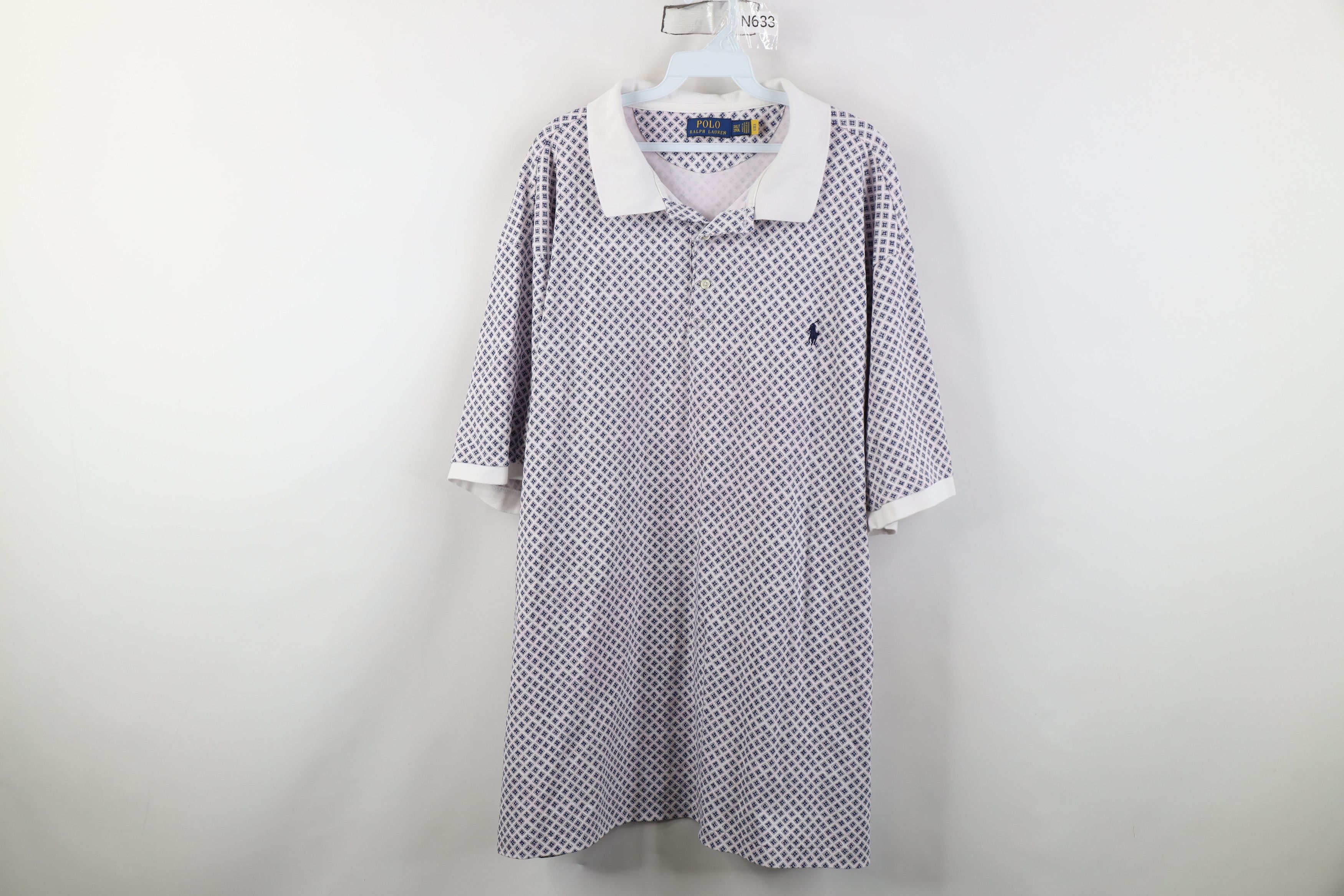 Ralph Lauren Ralph Lauren Geometric Soft Knit Collared Golf Polo Shirt Size US XXL / EU 58 / 5 - 1 Thumbnail