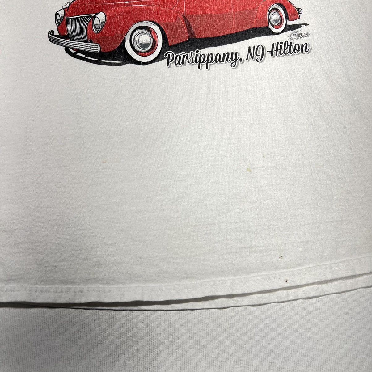 Gildan × Vintage Car Tee Shirt White Hot Rod Classic Show NJ Custom Auto Y2K Size US XL / EU 56 / 4 - 11 Thumbnail