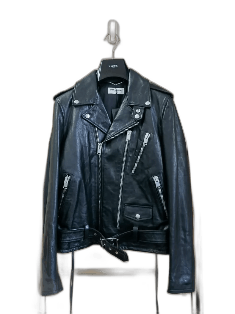 Hedi Slimane Saint Laurent 2017SS L17 Leather Jacket- Size US M / EU 48-50 / 2 - 1 Thumbnail