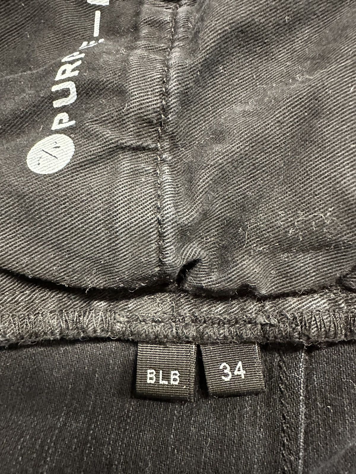 Purple Brand Purple Brand Knee Hole Plain Black Denim Jeans Size 34 Size US 34 / EU 50 - 6 Thumbnail