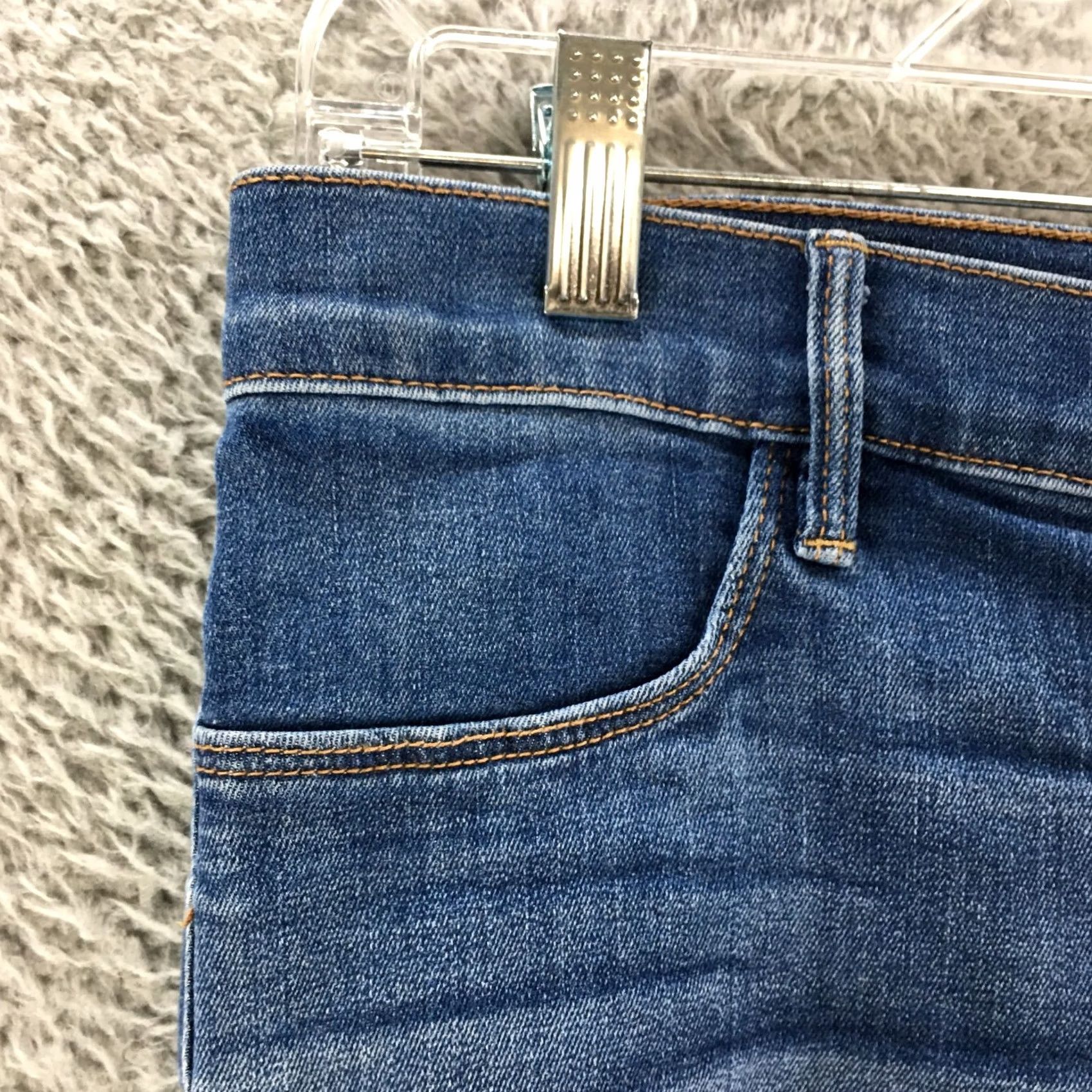 Pacsun Pacsun Jegging Jeans Womens Blue Ripped Denim Mid Rise Zip Fly 31 in. Cotton Blend Stretch Pocket 5-Pocket Regular Size 24" / US 00 / IT 34 - 3 Thumbnail