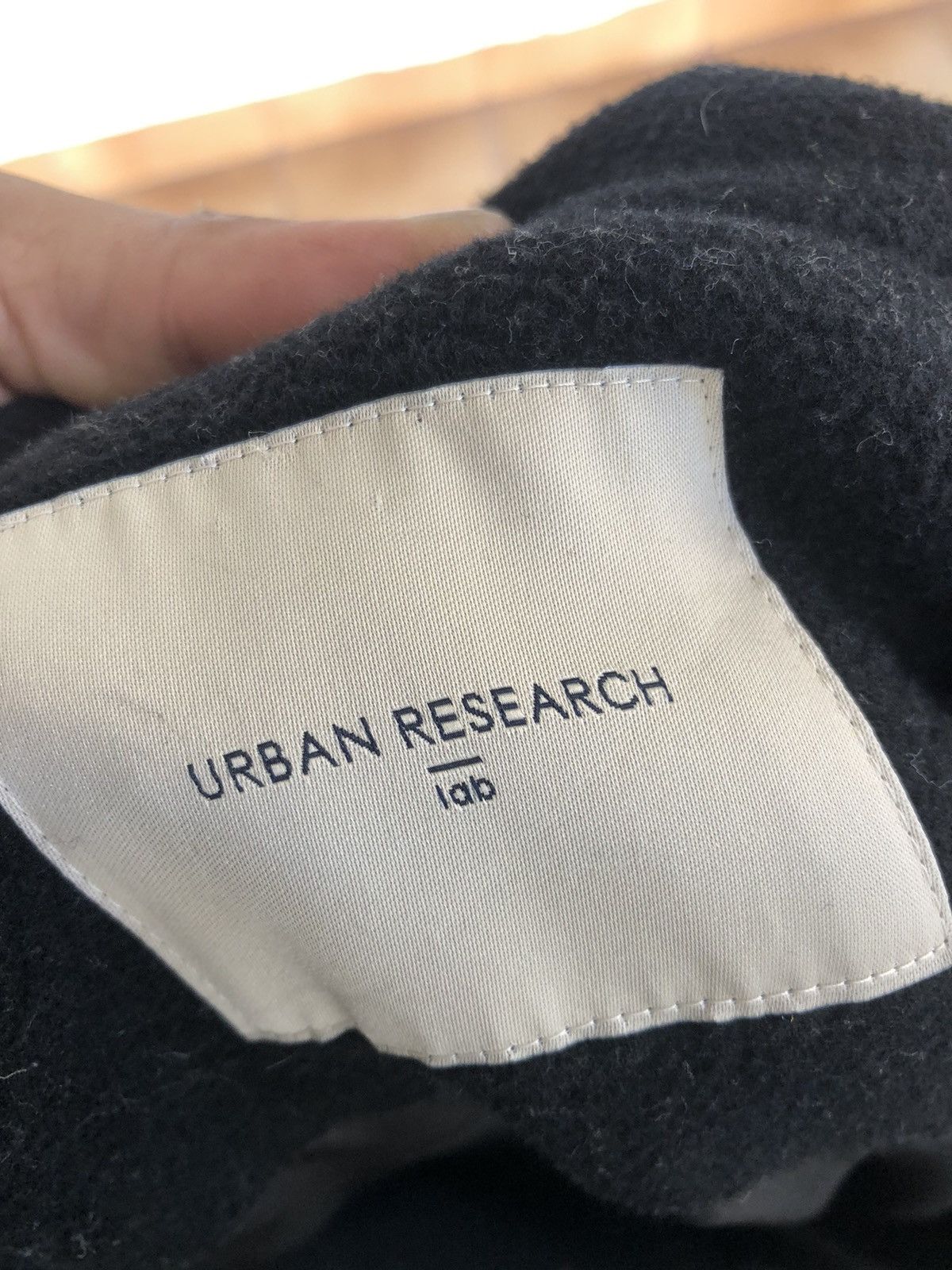 Designer × Japanese Brand × URBAN RESEARCH DOORS The Urban Research Heavy Wool Long Coats Hoodie Size US M / EU 48-50 / 2 - 6 Thumbnail