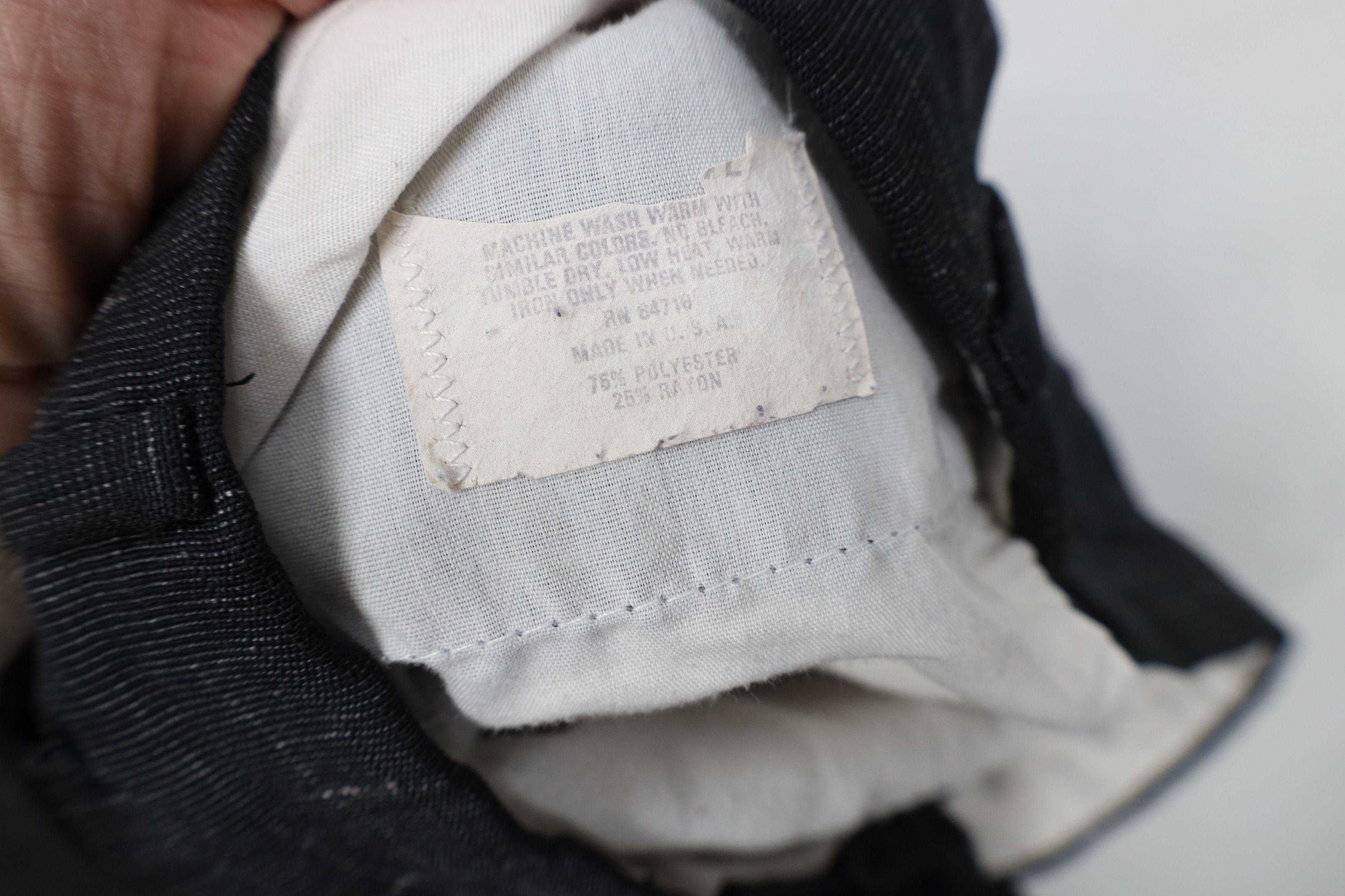Vintage Vintage 70s Streetwear Rayon Gabardine Knit Chino Pants USA Size US 30 / EU 46 - 8 Thumbnail