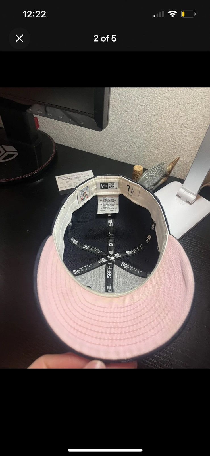 New Era New era Yankees fitted 7 3/8 pink logo pink brim Size ONE SIZE - 5 Thumbnail