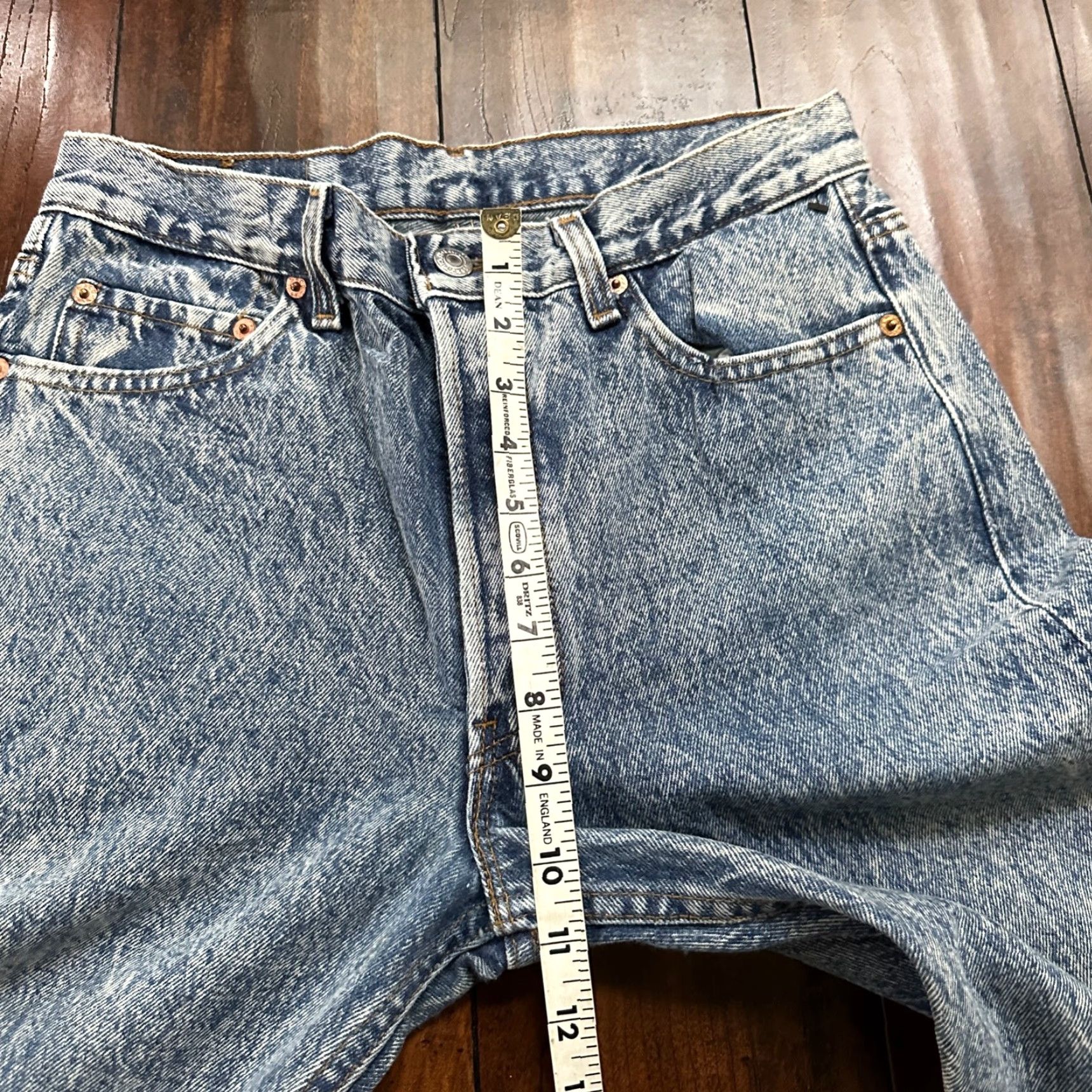 Levi's VTG Levi's 501 Jeans Button Fly 30x36 USA Tag 90s Straight Blue Denim Mens Jeans Size US 30 / EU 46 - 5 Thumbnail